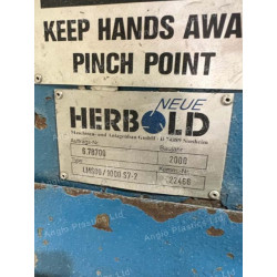 SOLD - Neue Herbold 600 x 1000 Granulation Line