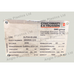 SOLD - Alpha 60 Single Screw Extruder