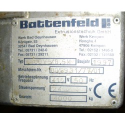 Battenfeld 8.5mtr Calibration Table