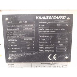 Krauss Maffei KME75 Single Screw Extruder